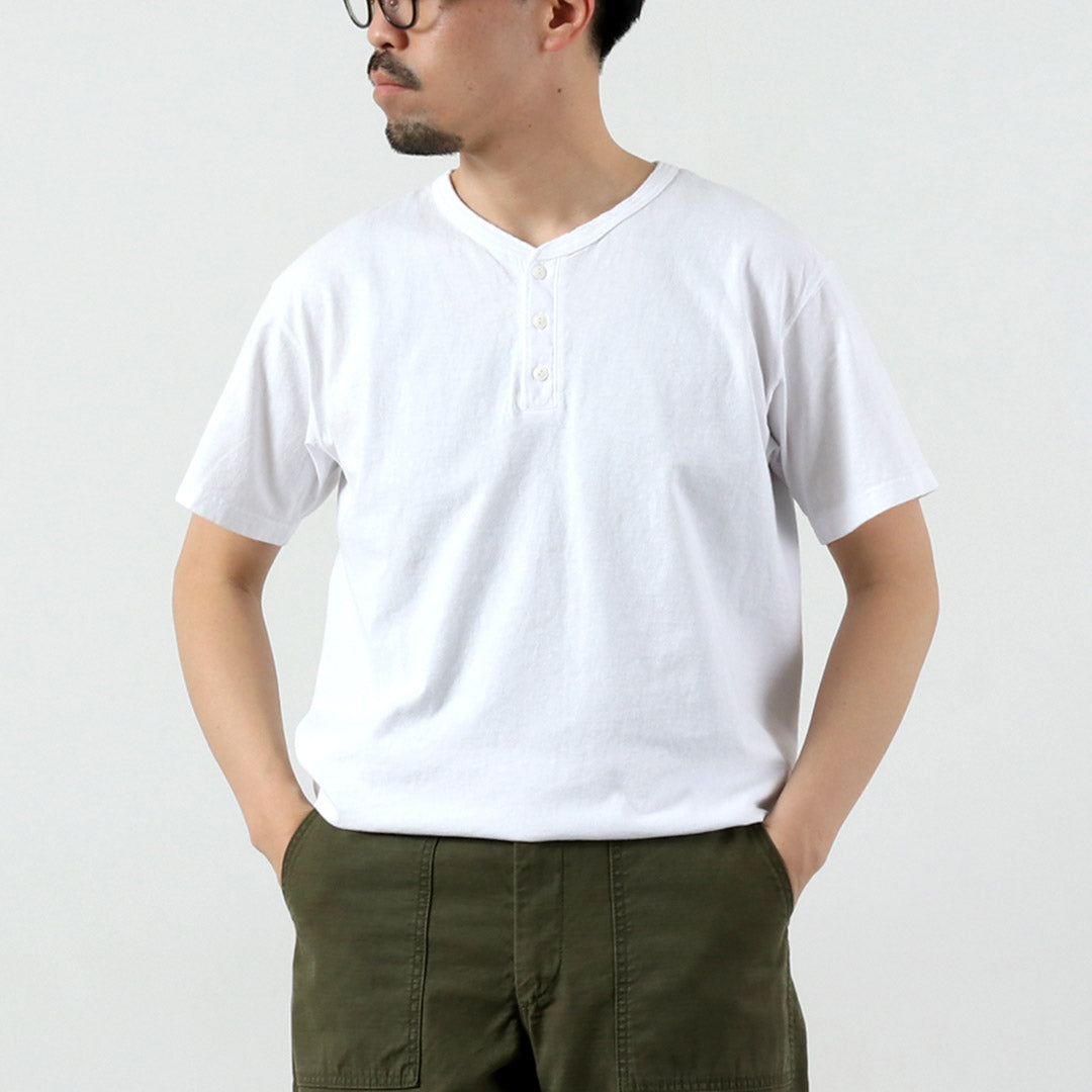 GOOD ON / 반팔 헨리넥 티셔츠