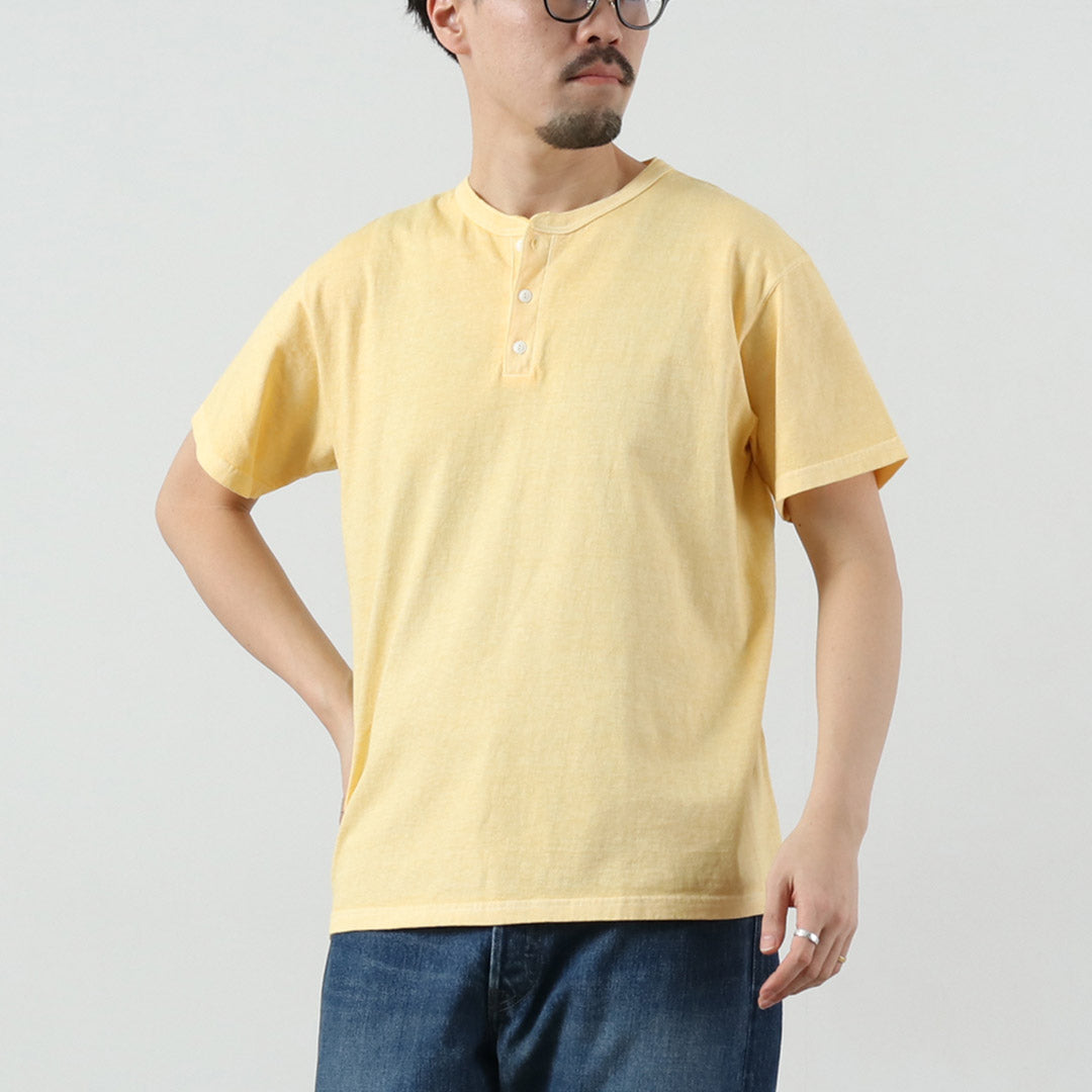 GOOD ON / 반팔 헨리넥 티셔츠