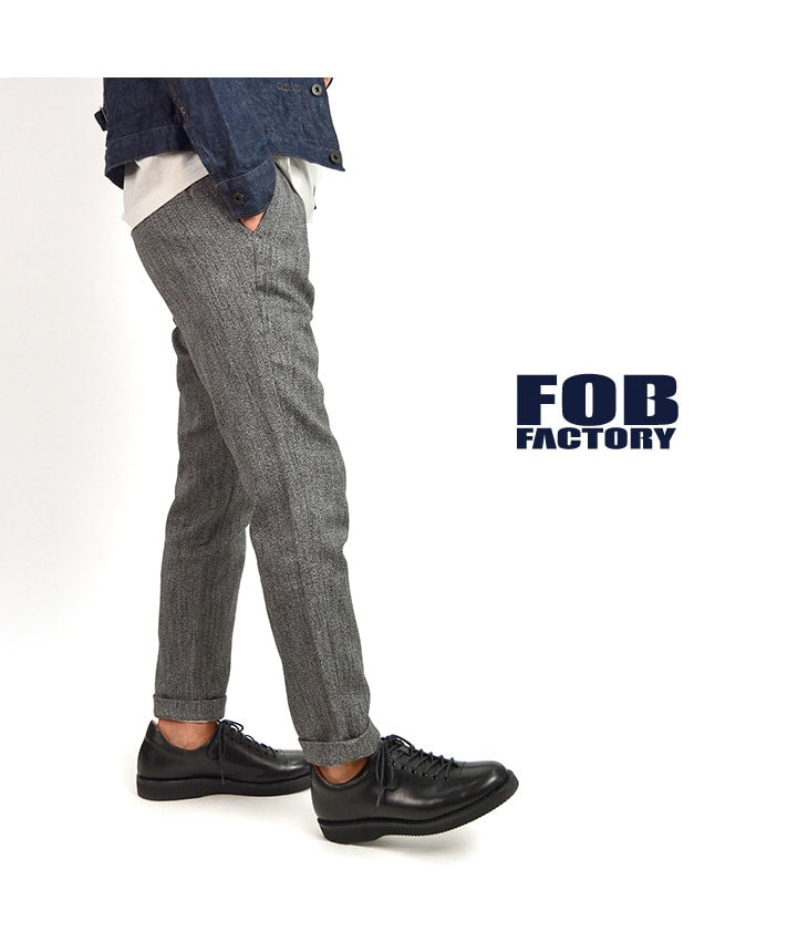 FOB FACTORY / F0438 릴렉스 내로우 이지팬츠