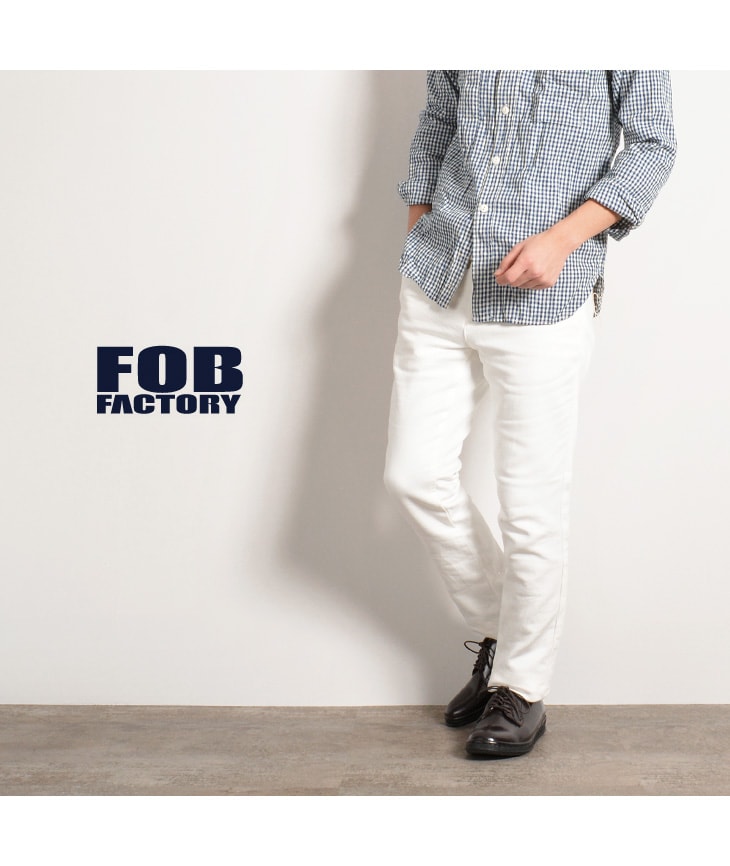 FOB FACTORY / F0438 릴렉스 내로우 이지팬츠
