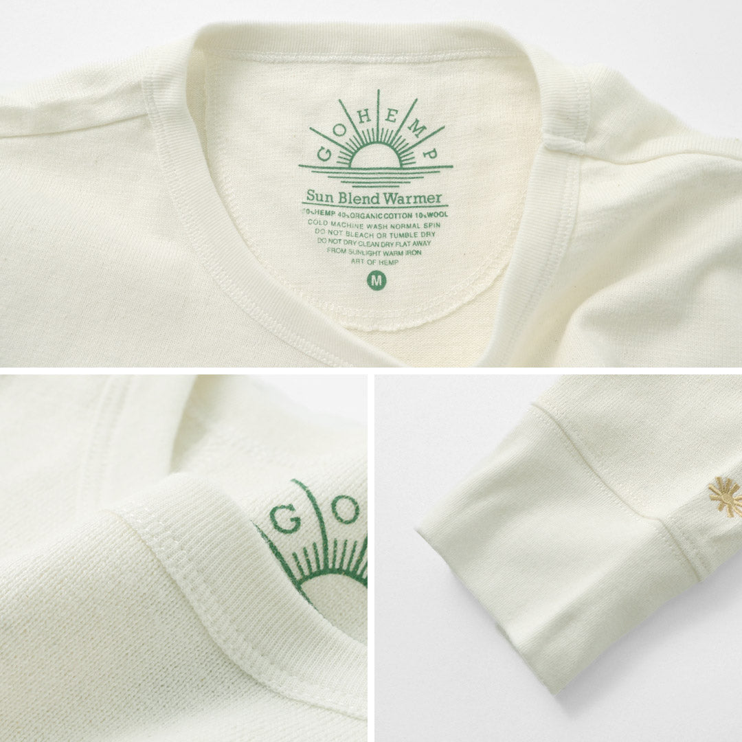 GOHEMP / Sun Blend Warmer 基本款长袖 T 恤