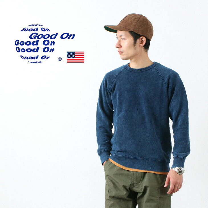 좋은 / gobw101은 Indigo Raglan Crew Sweatshirt입니다