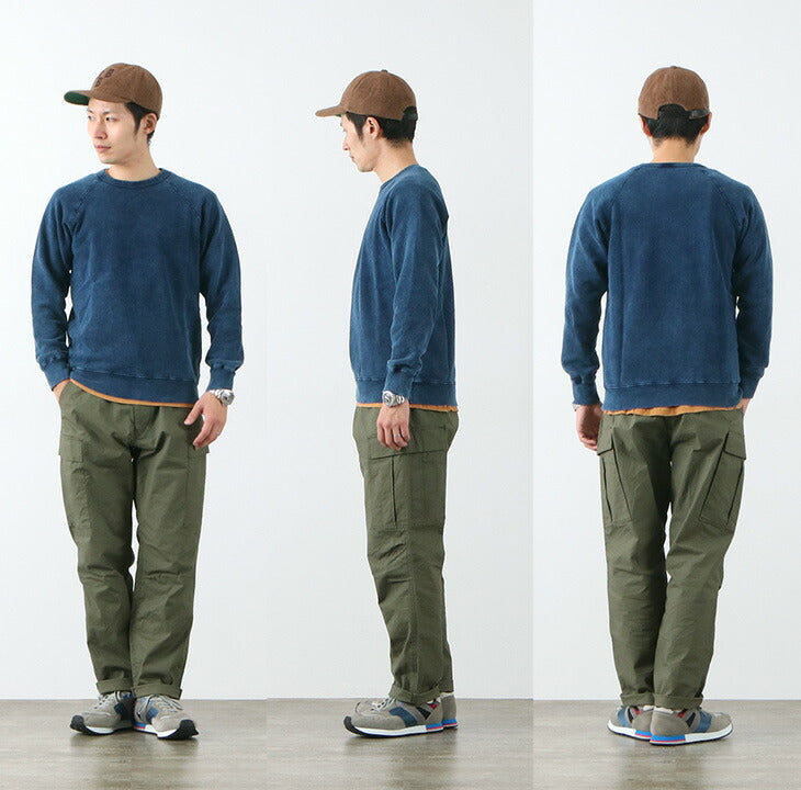 좋은 / gobw101은 Indigo Raglan Crew Sweatshirt입니다