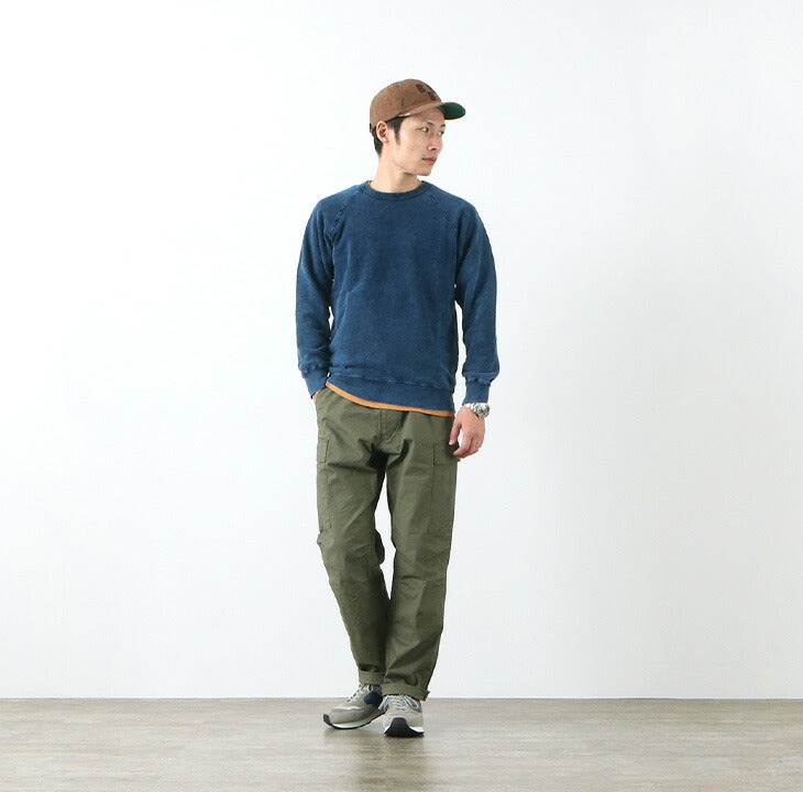 좋은 / gobw101은 Indigo Raglan Crew Sweatshirt입니다