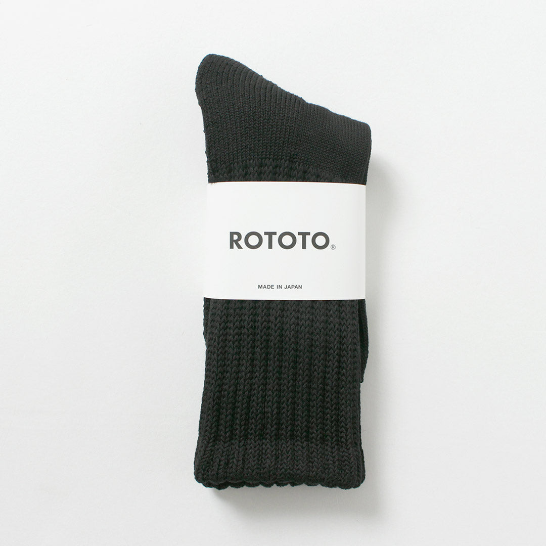 ROTOTO / 루즈 파일 크루 양말