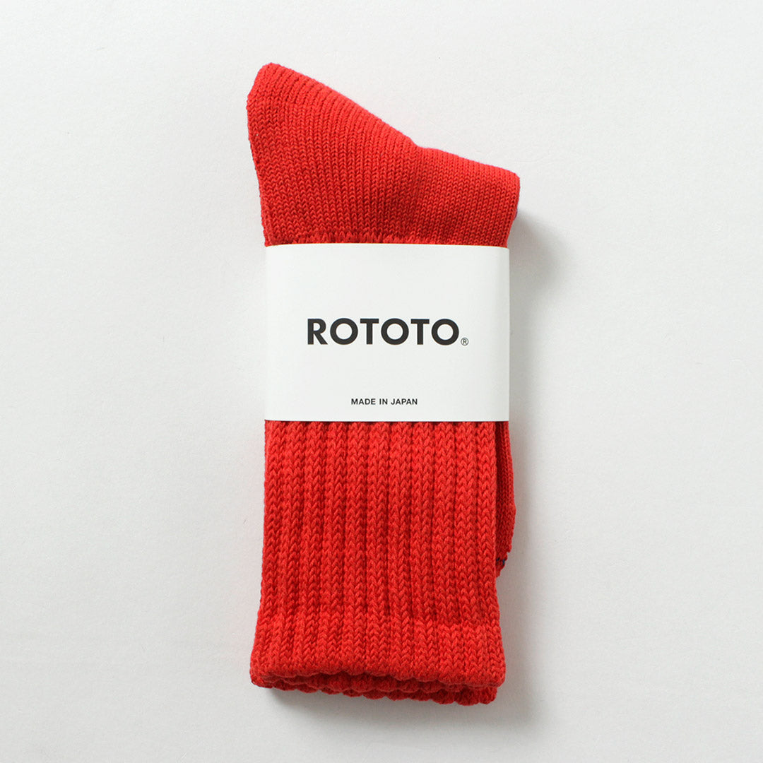 ROTOTO / 루즈 파일 크루 양말