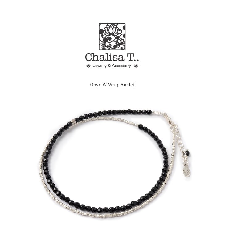 CHALISA T.. / Onyx W-Wrap Anklet
