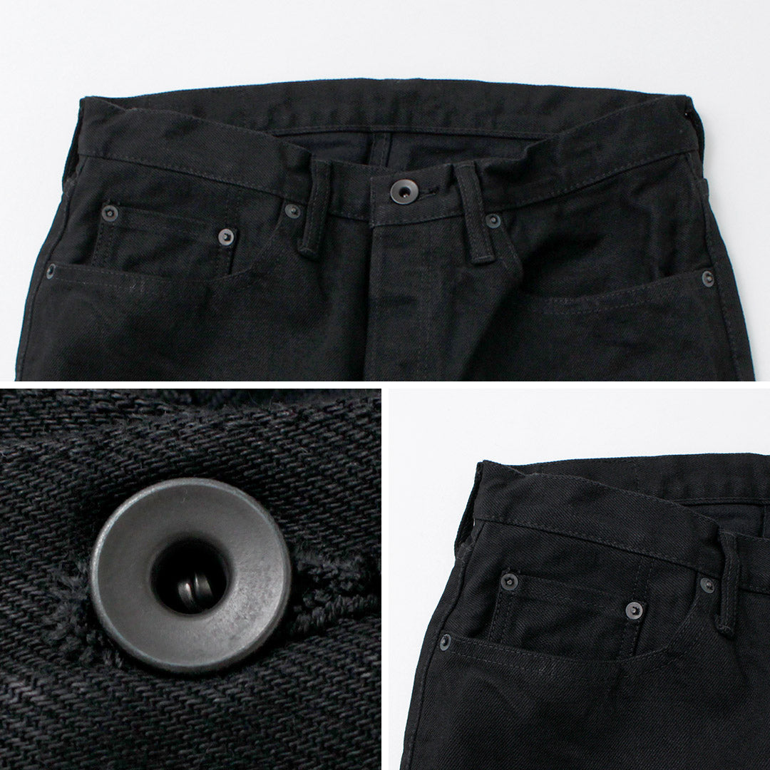SANCA / Black Denim Tapered 5P Pants