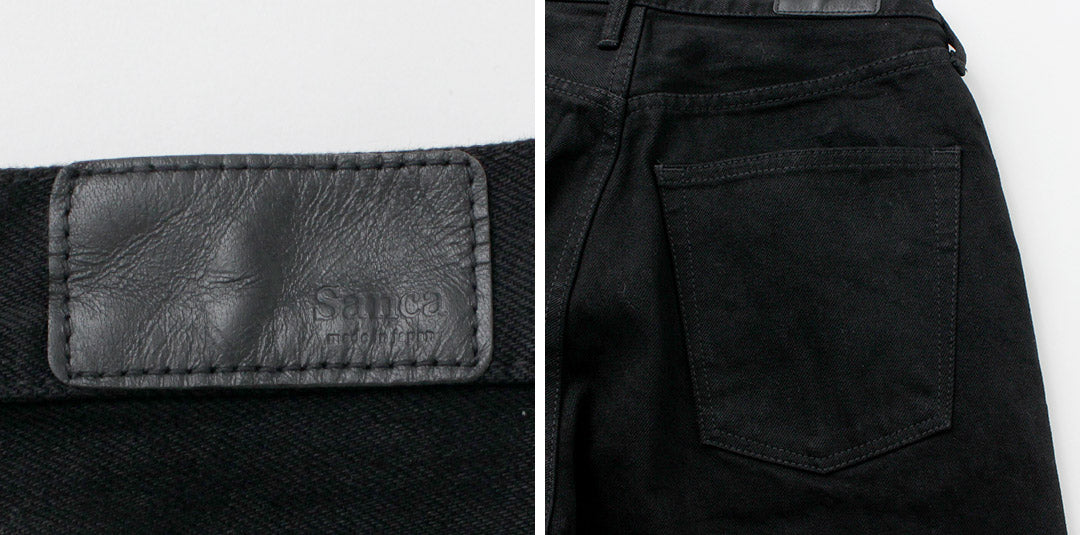 SANCA / Black Denim Tapered 5P Pants