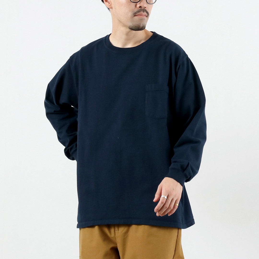 GOODWEAR / Crew Neck Long Sleeves Pocket T-Shirt