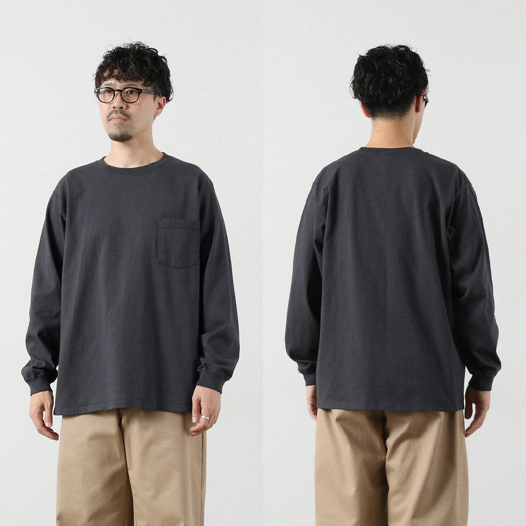 GOODWEAR / Crew Neck Long Sleeves Pocket T-Shirt