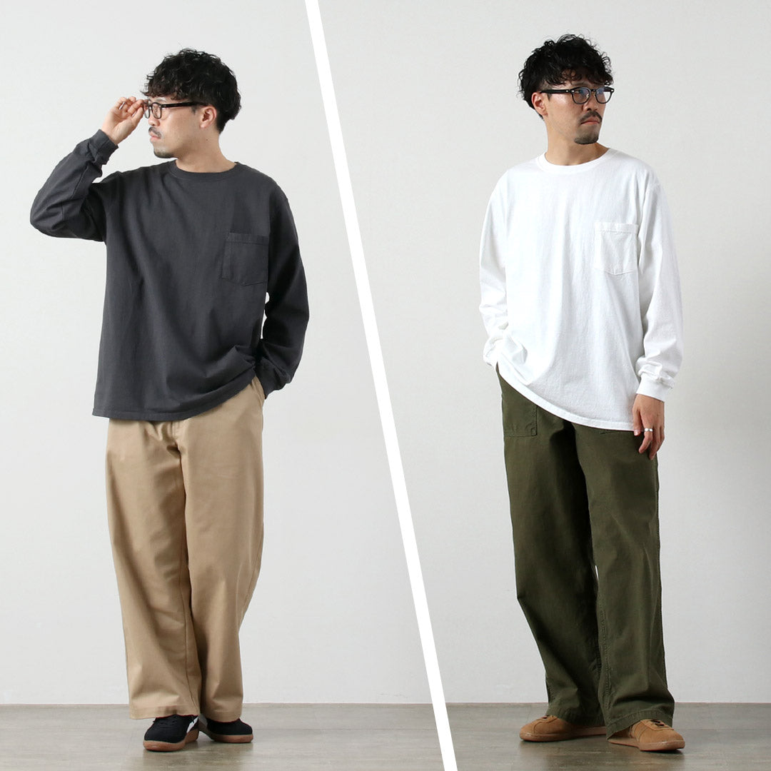 GOODWEAR / Crew Neck Long Sleeves Pocket T-Shirt