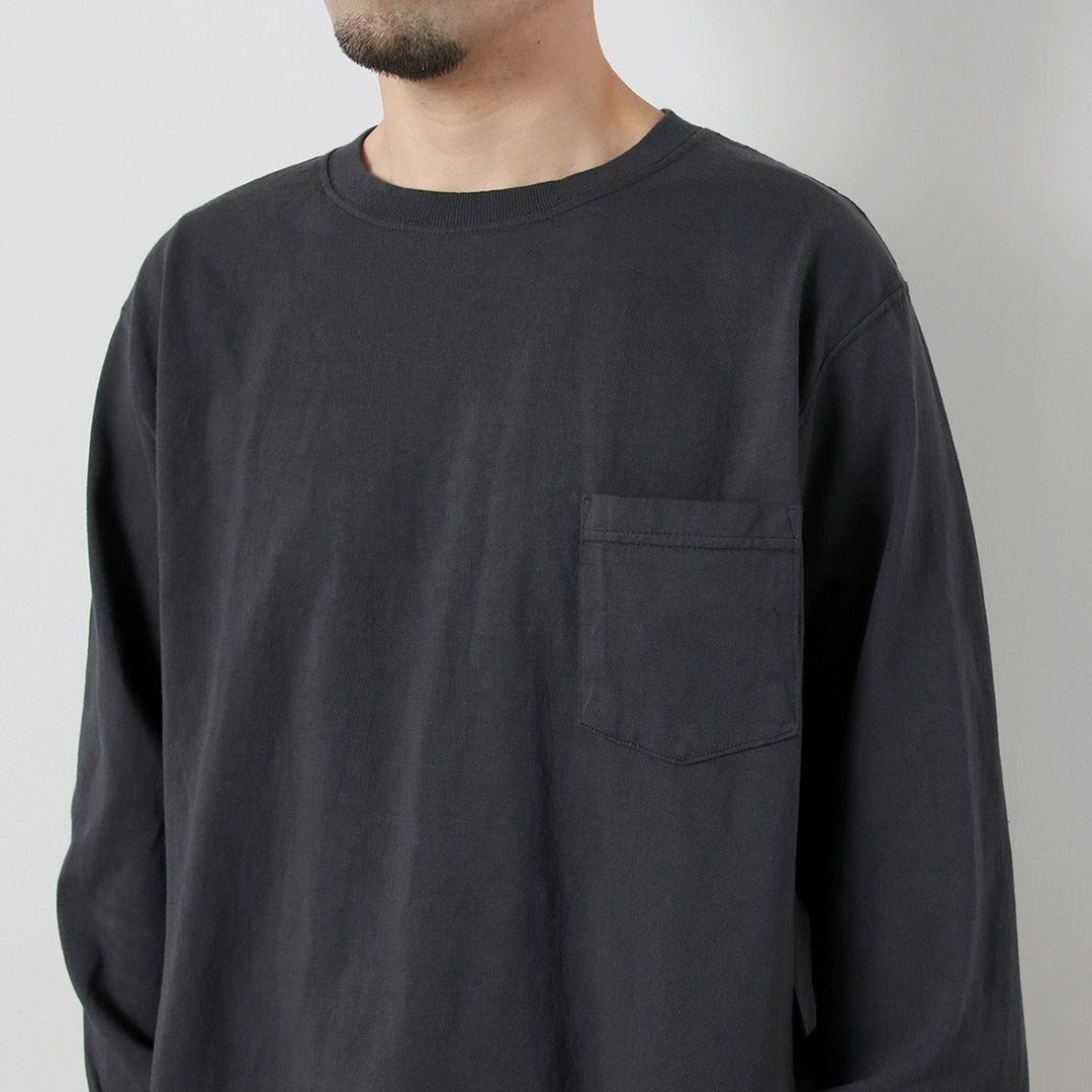GOODWEAR / Crew Neck Long Sleeves Pocket T-Shirt
