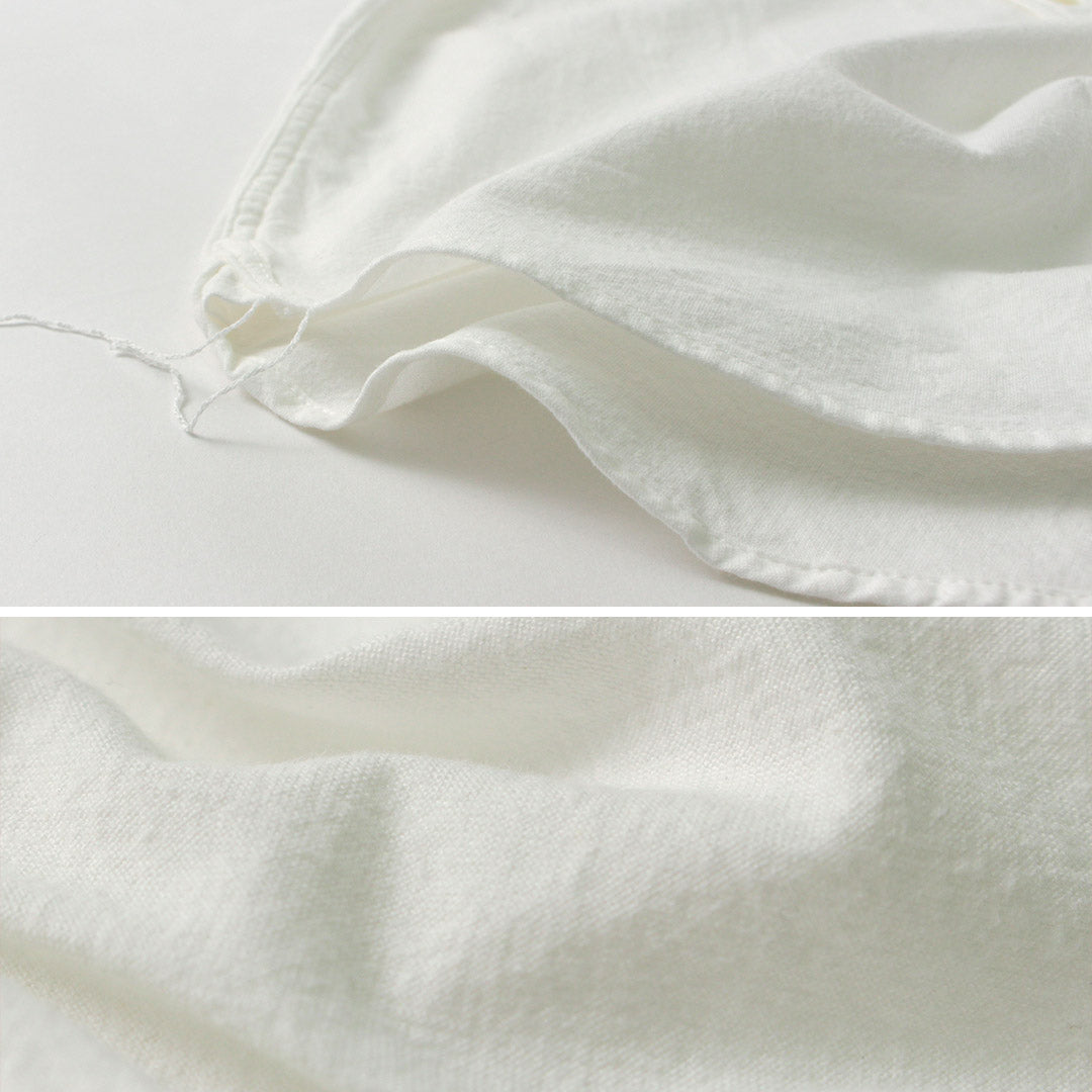 FOB FACTORY / F3429 Long Sleeve Band Collar Ox Shirt