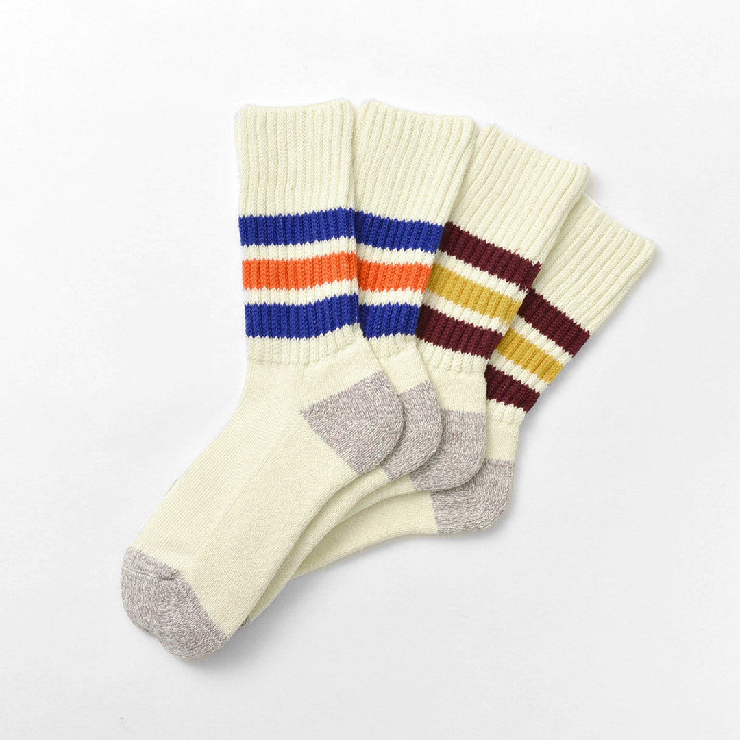 ROTOTO / R1255 Coarse Ribbed Old School Socks