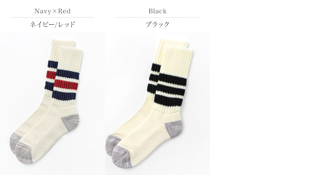 ROTOTO / R1255 Coarse Ribbed Old School Socks