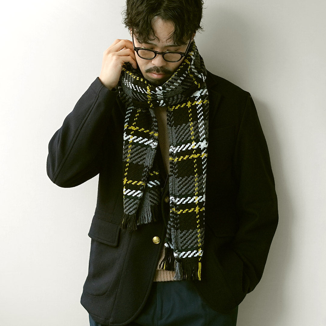 JOHN BRANIGAN / Irish Tweed Knit Scarf Scarf