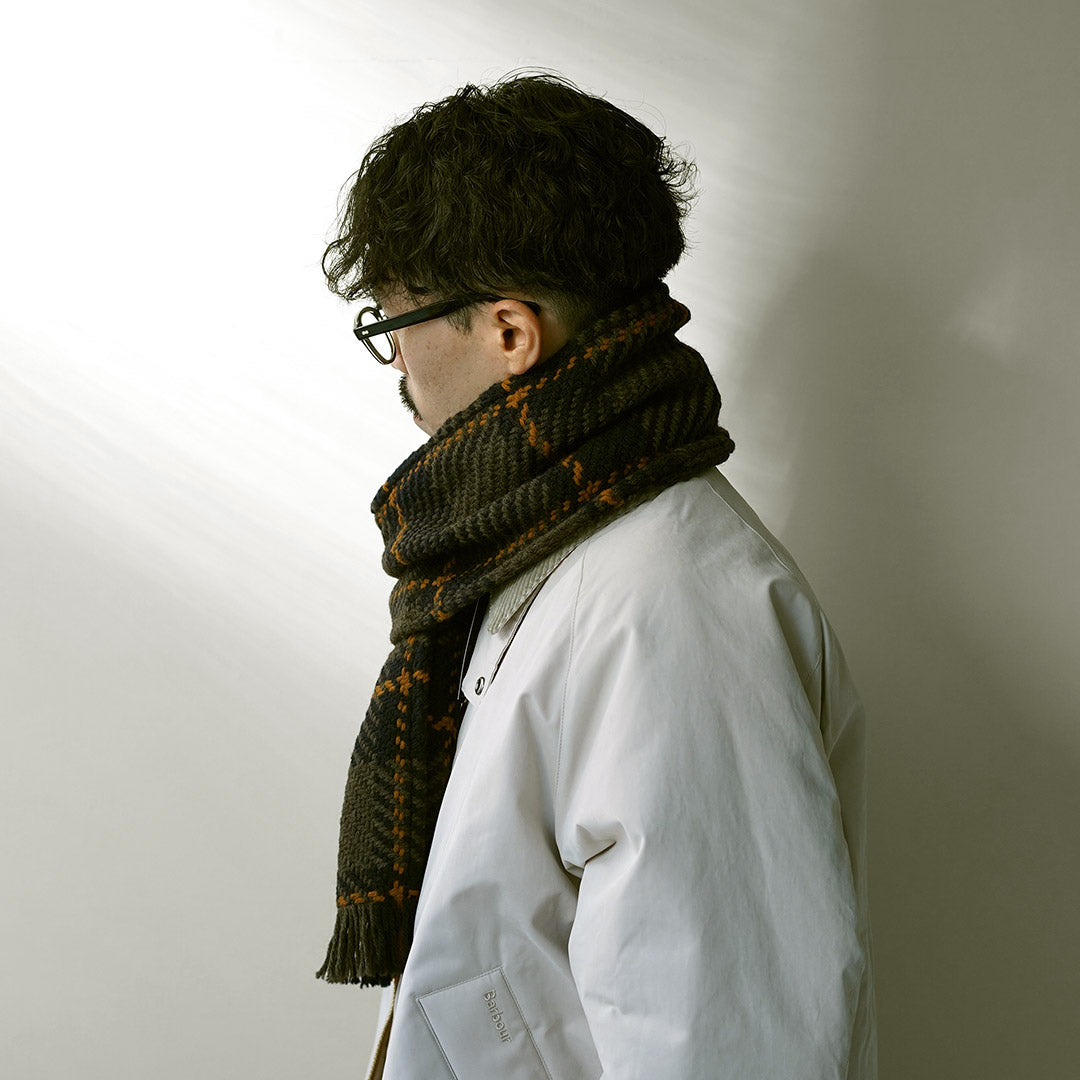 JOHN BRANIGAN / Irish Tweed Knit Scarf Scarf