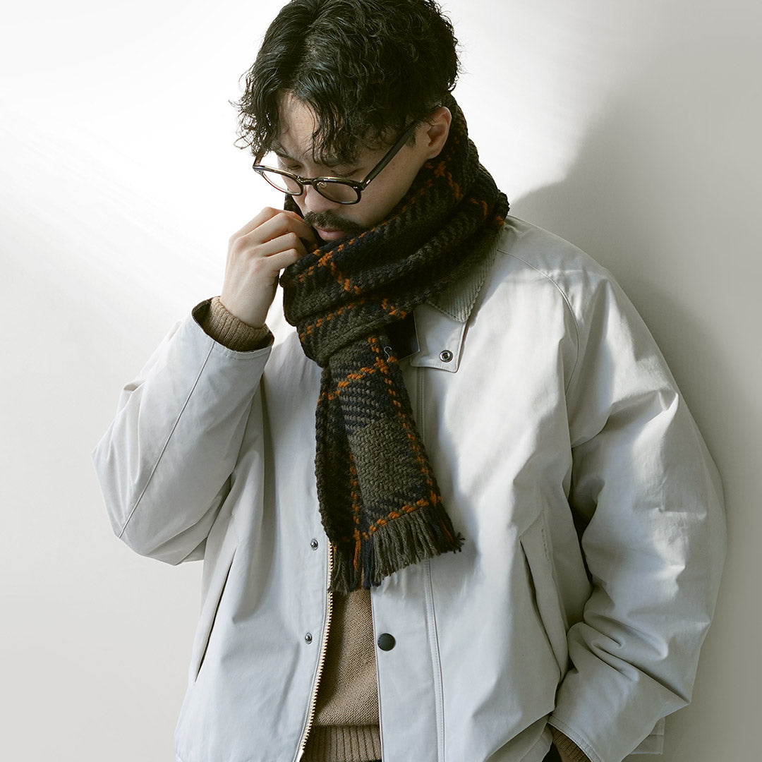 JOHN BRANIGAN / Irish Tweed Knit Scarf Scarf