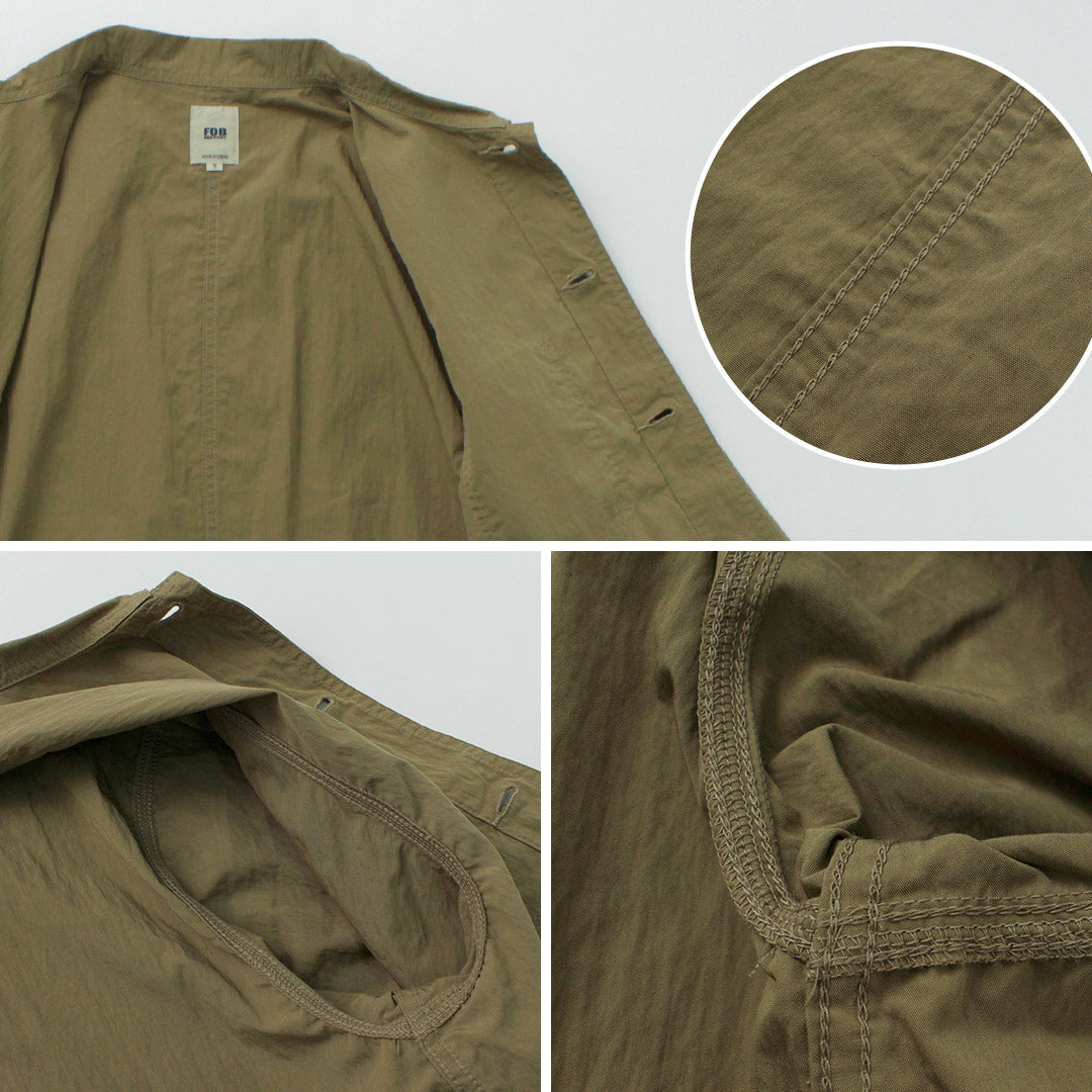 FOB FACTORY / F2394 法式衬衫外套
