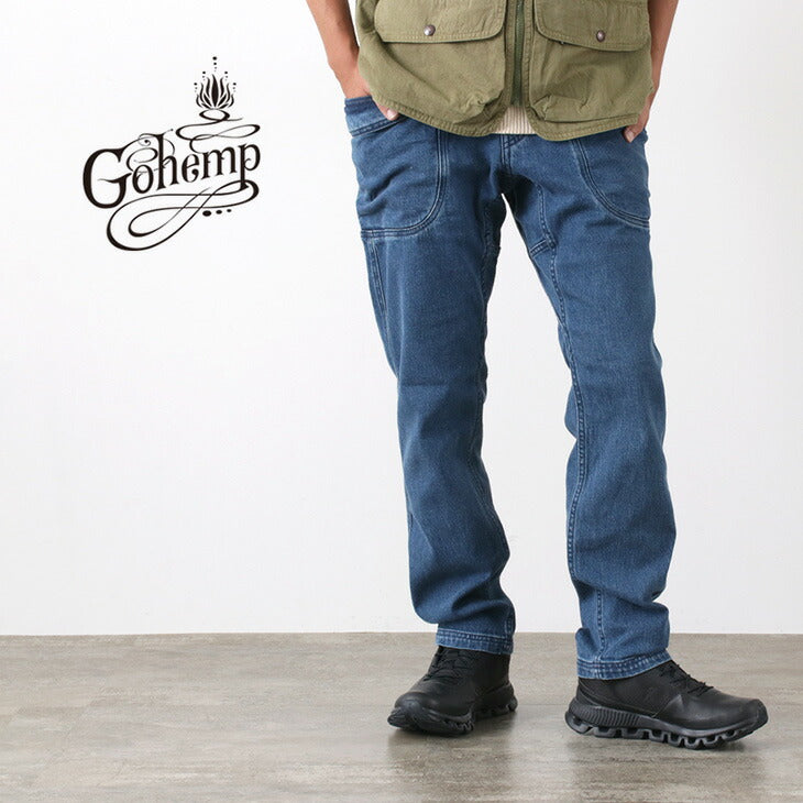 GOHEMP / Vendor Pantalones ajustados cónicos lavado usado