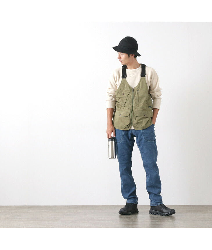 GOHEMP / Vendor Pantalones ajustados cónicos lavado usado