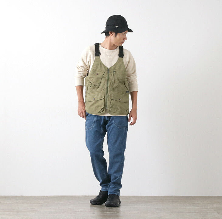 GOHEMP / Vendor Pantalones ajustados cónicos lavado usado