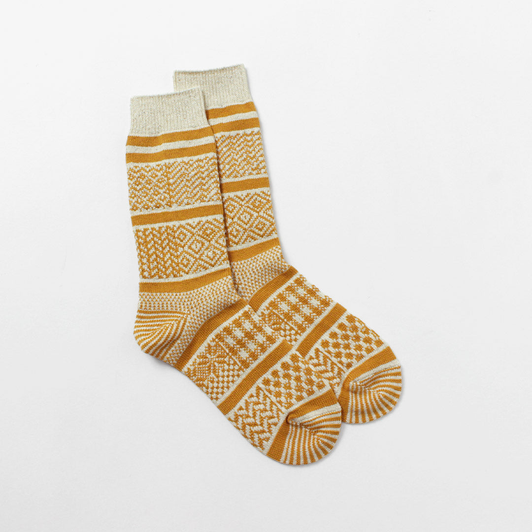 ROTOTO / Chaussettes Multi-Jacquard Crew