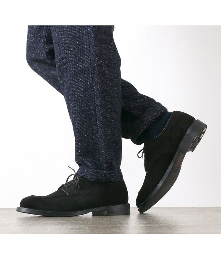 WHEELROBE / 15078S Chaussures en daim à coutures épaisses et bout moc