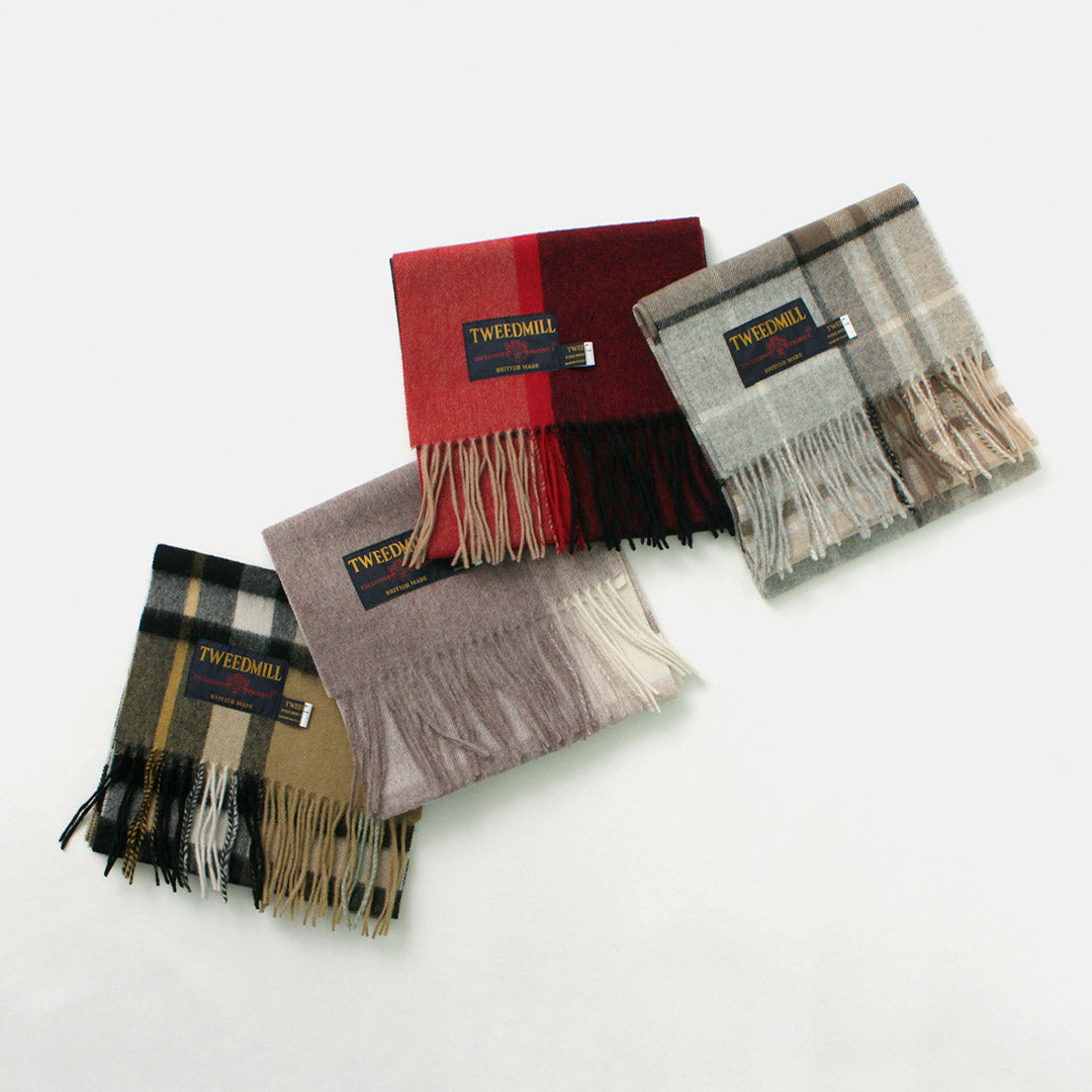 TWEED MILL / Lambs Wool Plaid Scarf