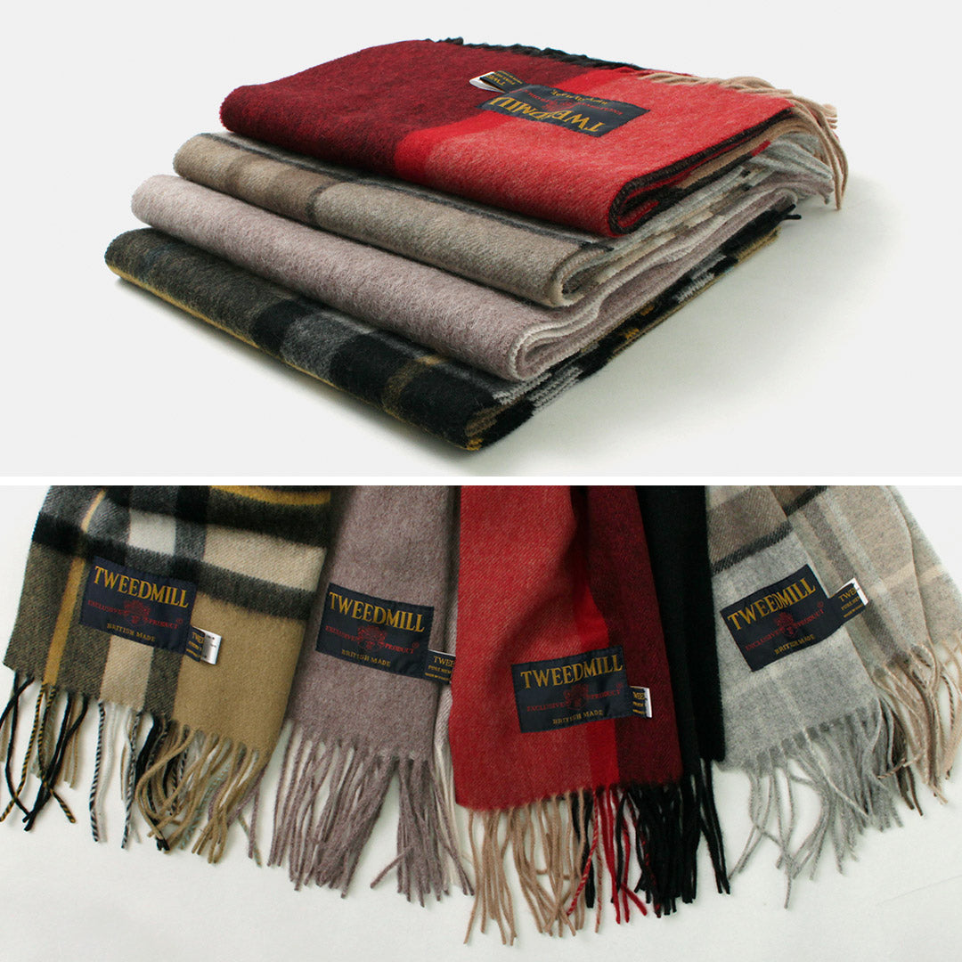 TWEED MILL / Lambs Wool Plaid Scarf