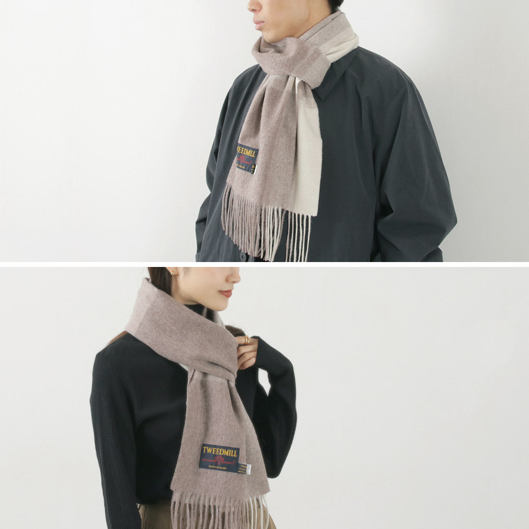 TWEED MILL / Lambs Wool Plaid Scarf