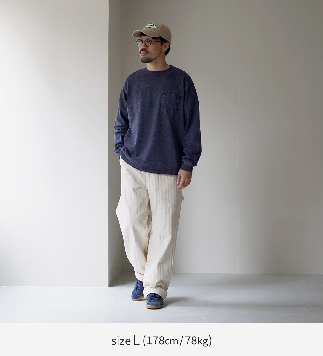 GOOD ON / 헤비 셋인 긴팔 포켓 티셔츠