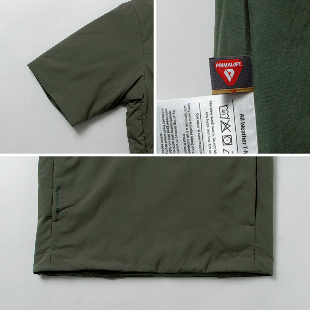 HOUDINI / Prendas de abrigo de manga corta con cuello en T para todo tipo de clima