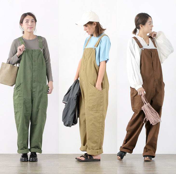 HARVESTY / Chino Cross Dye Overalls