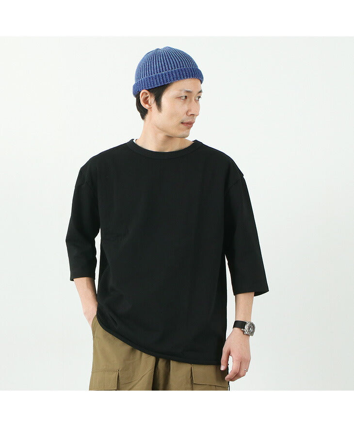 Rototo / Indigo Cotton Roll up Geanie