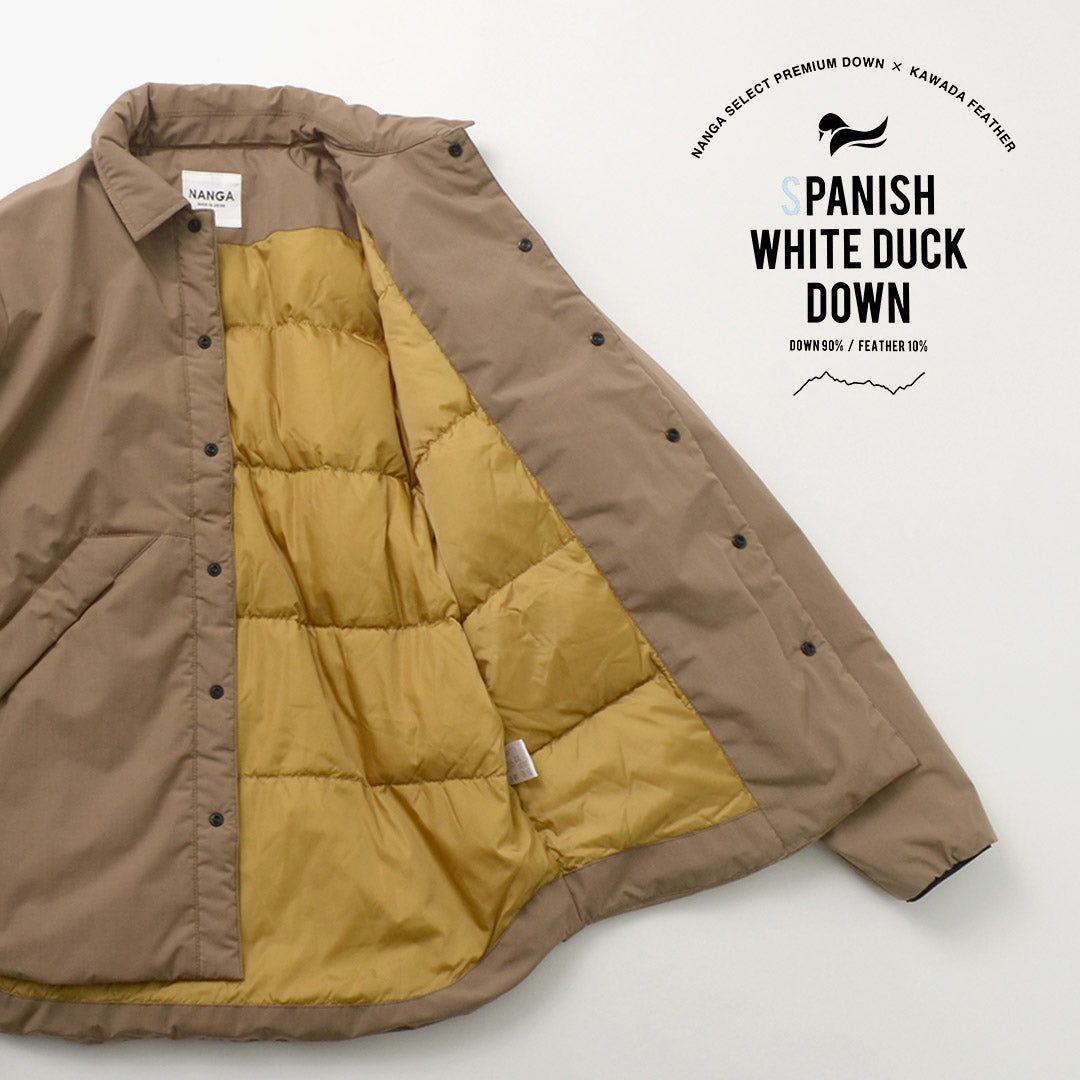 Chaqueta tipo camisa de plumón NANGA / HINOC