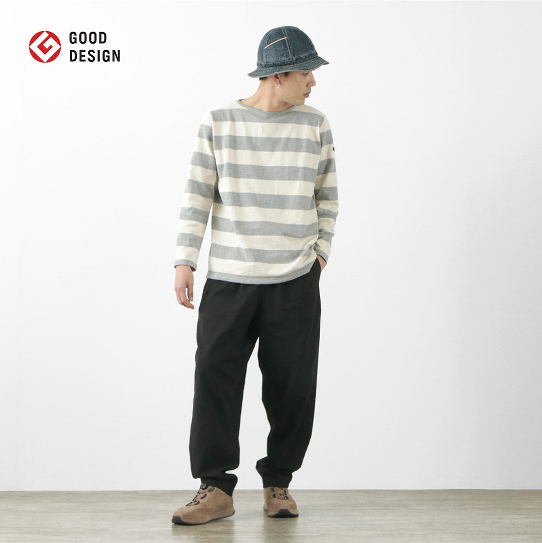 TIEASY / HDCS Chemise basque à larges rayures et col bateau