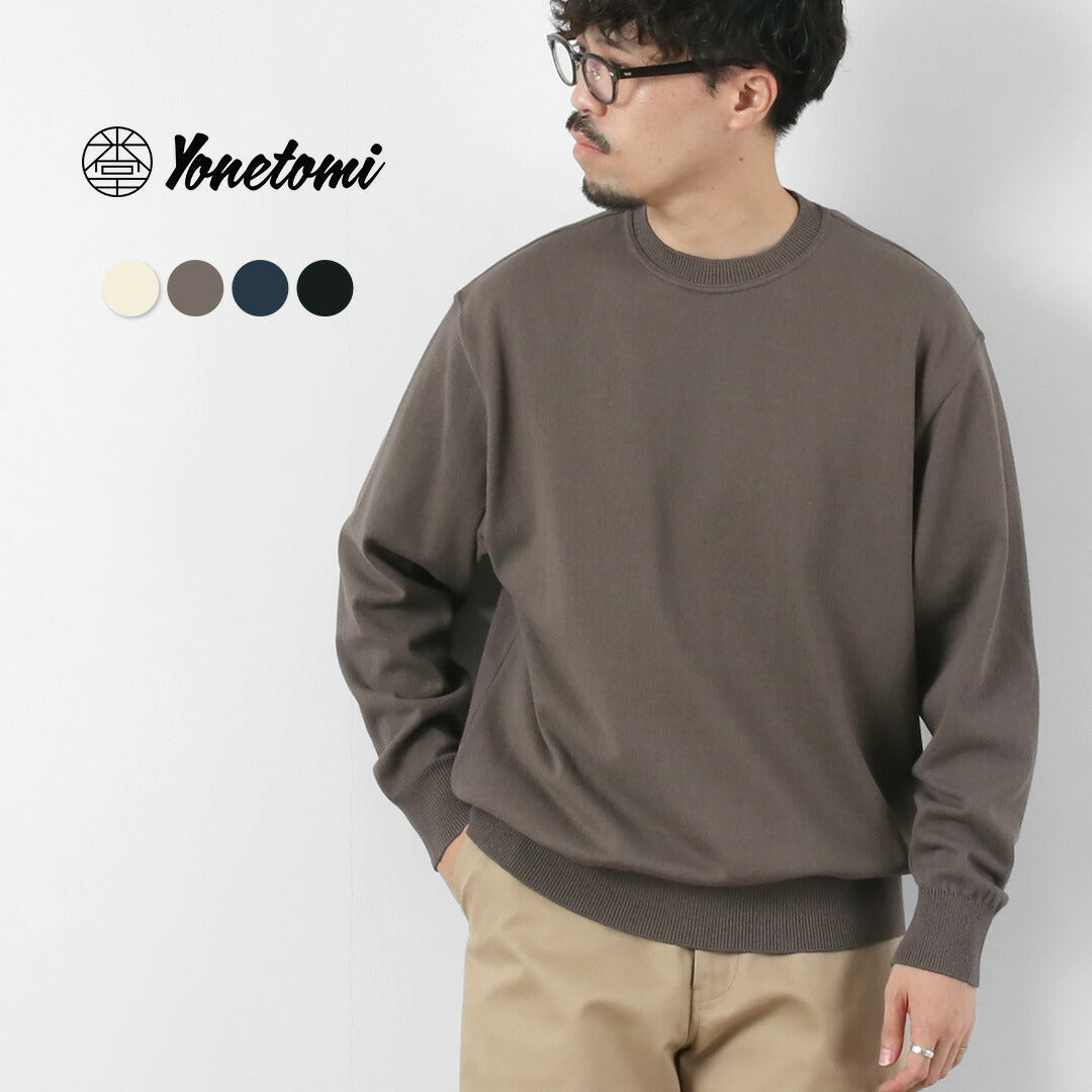 YONETOMI NEW BASIC / Wave Cotton Knit Pullover Model 2025