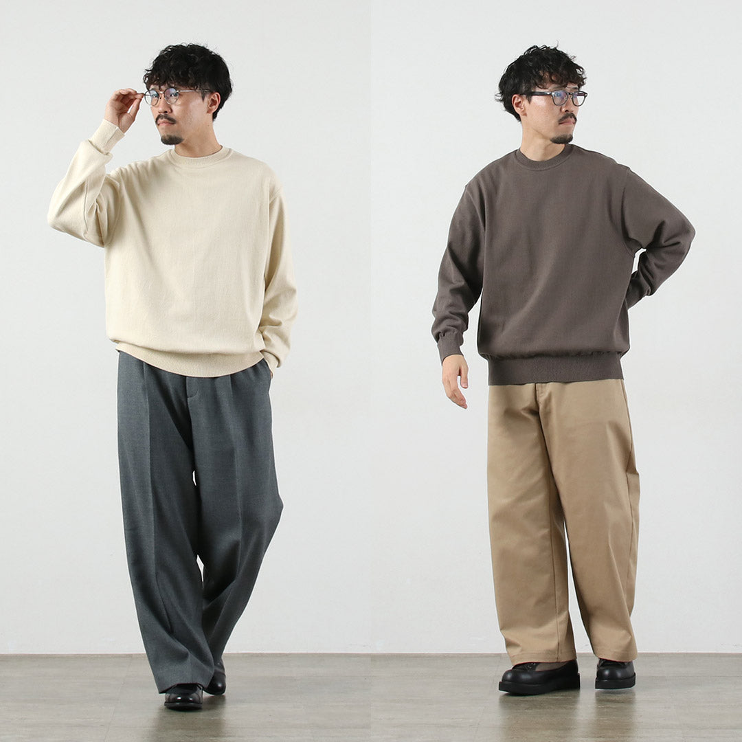 YONETOMI NEW BASIC / Wave Cotton Knit Pullover Model 2025