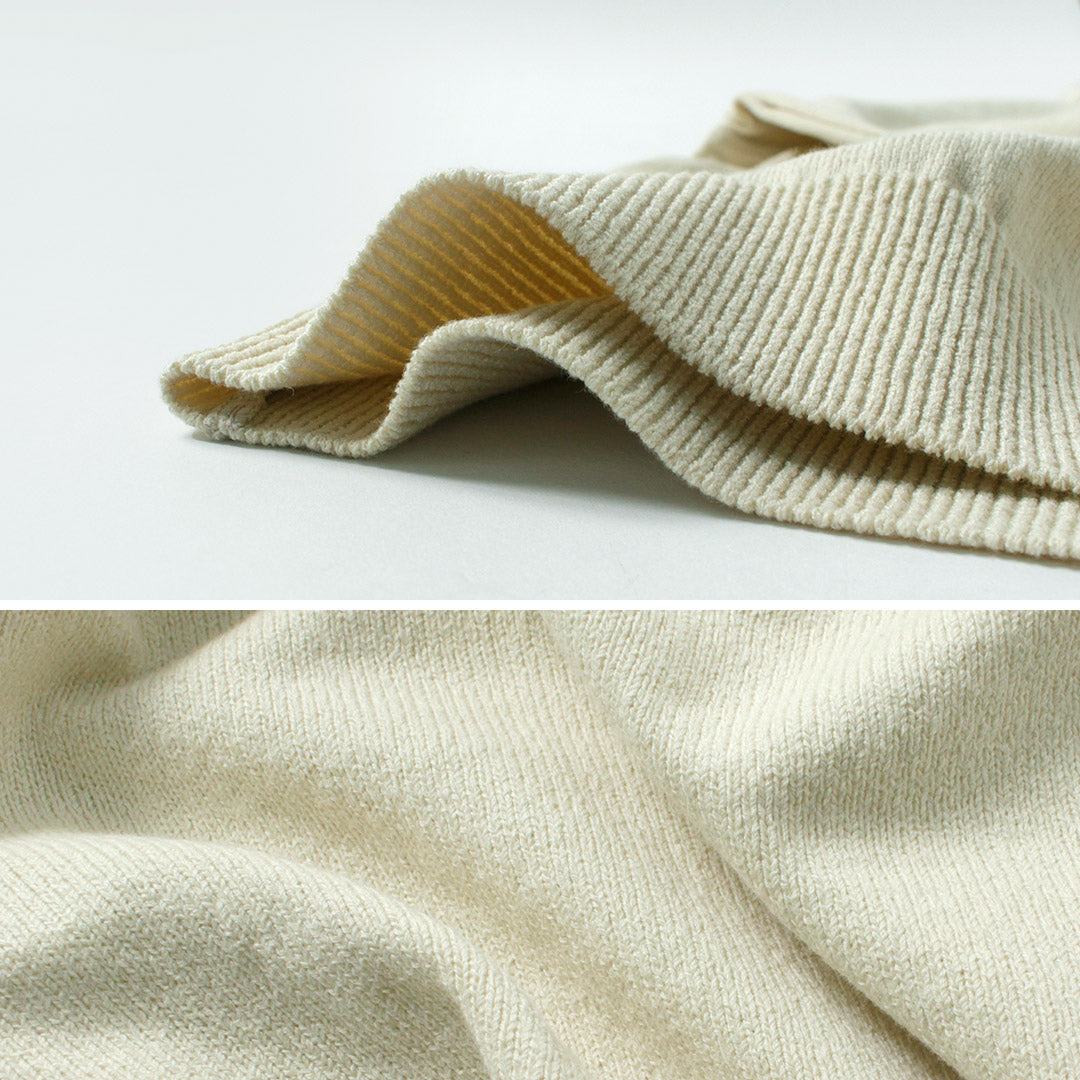 YONETOMI NEW BASIC / Wave Cotton Knit Pullover Model 2025
