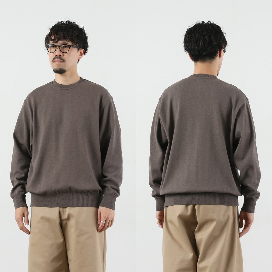 YONETOMI NEW BASIC / Wave Cotton Knit Pullover Model 2025