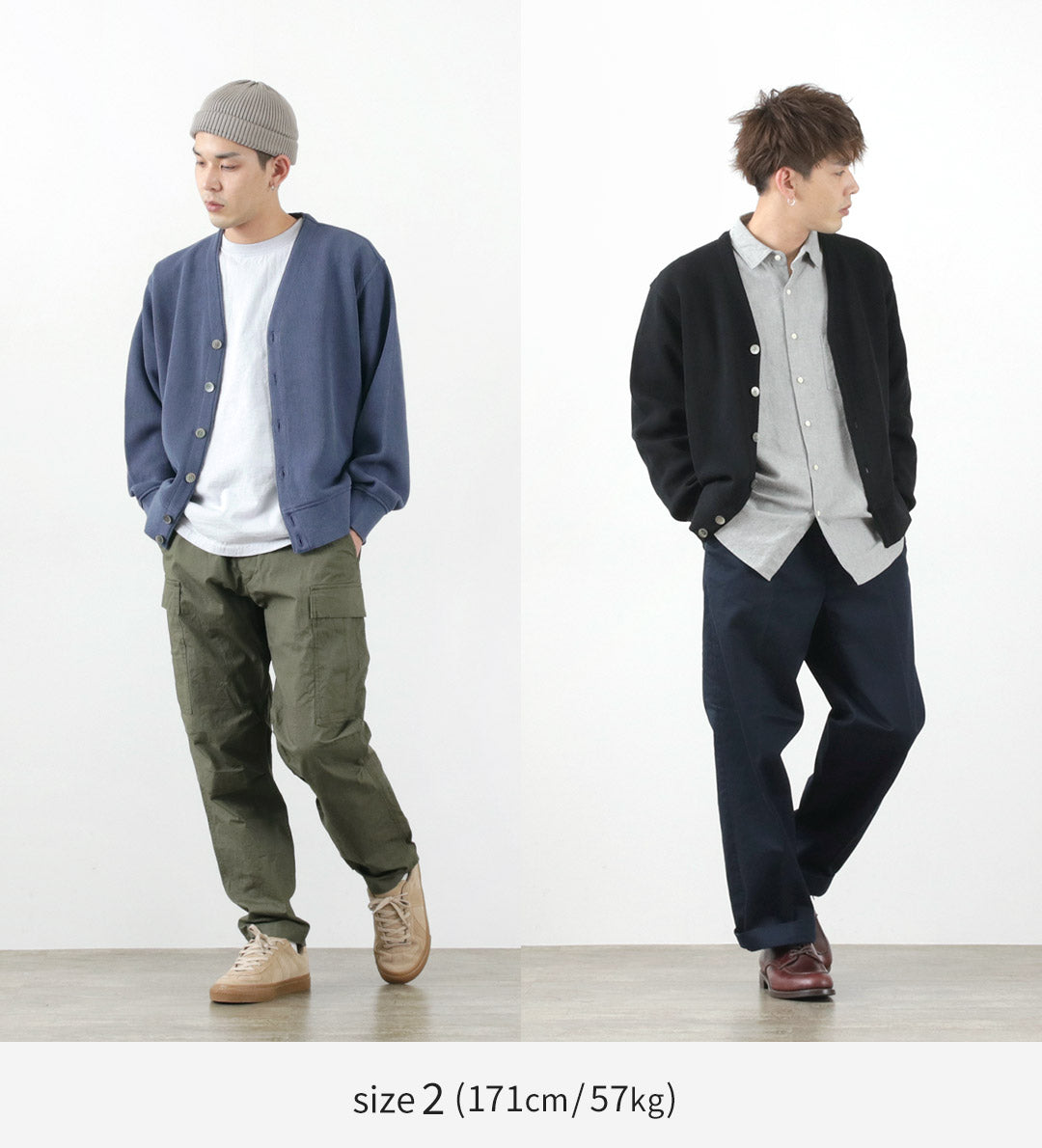 YONETOMI NEW BASIC / Gima 棉质针织开衫