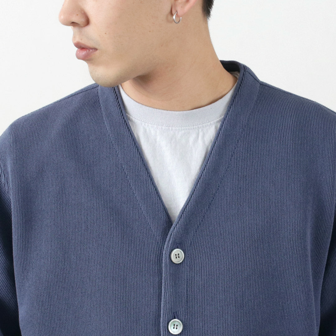 YONETOMI NEW BASIC / Gima 棉质针织开衫