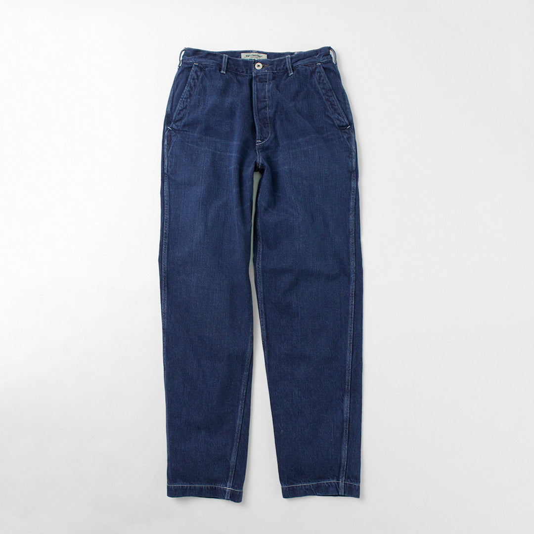 FOB FACTORY / F0511 WW2 Pantalón de cubierta vaquero Acabado usado