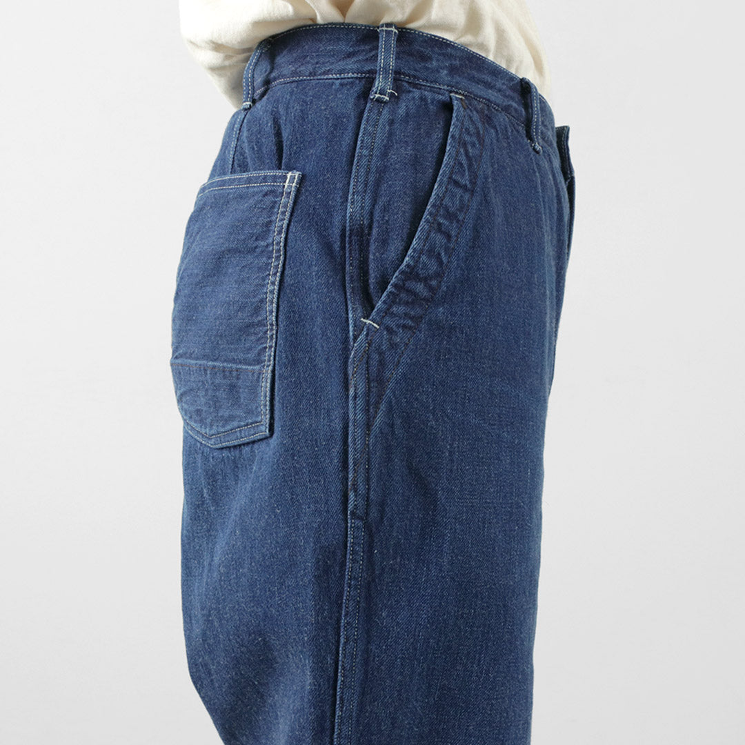 FOB FACTORY / F0511 WW2 Pantalón de cubierta vaquero Acabado usado