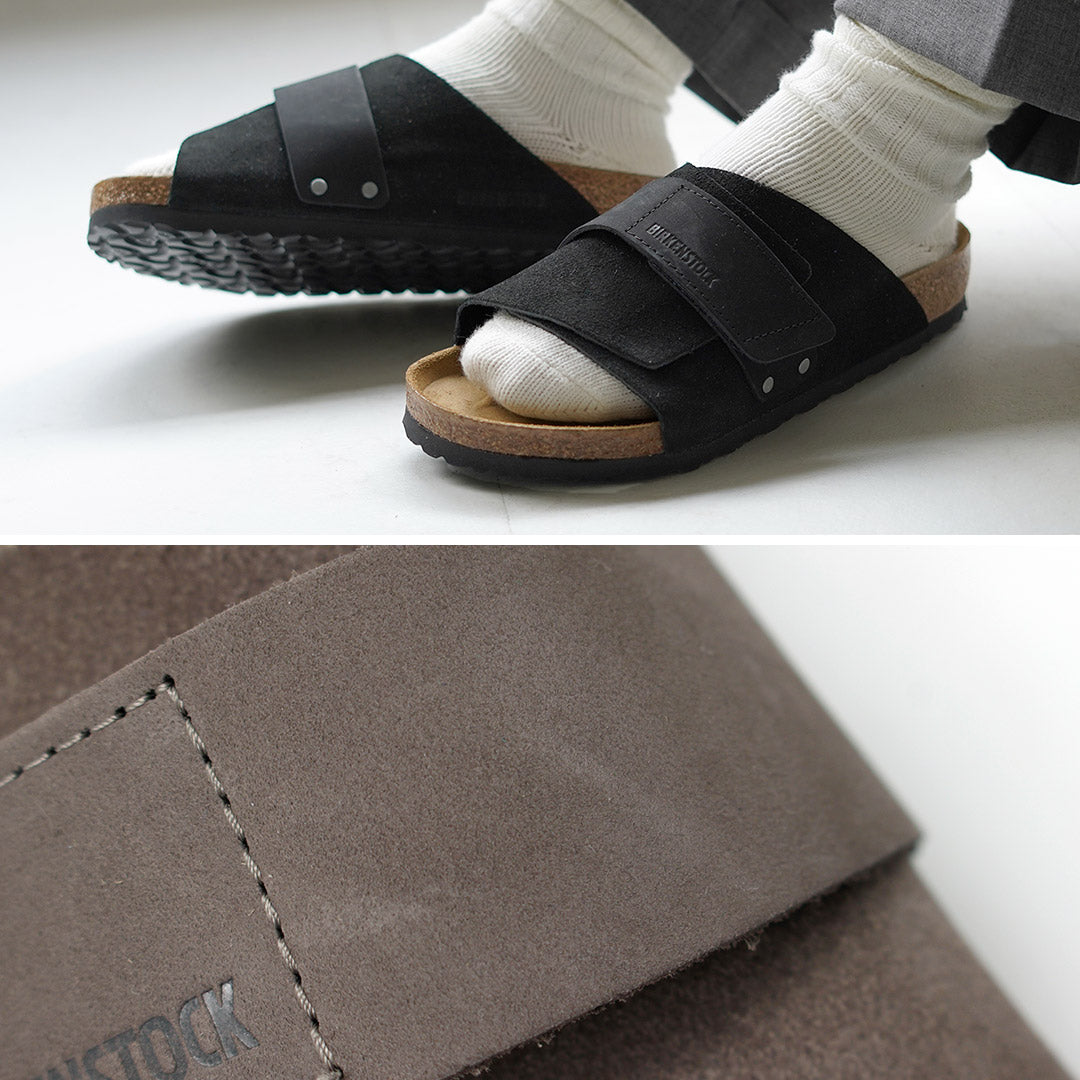 BIRKENSTOCK / Sandalias Kyoto de ante y piel nobuck