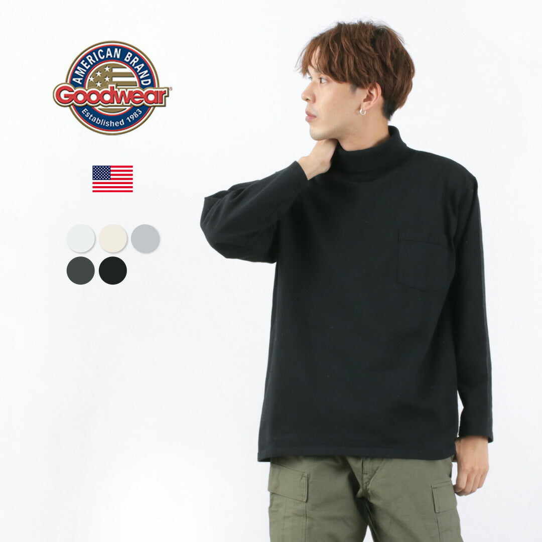 GOODWEAR / T-shirt à manches longues et col roulé avec poche