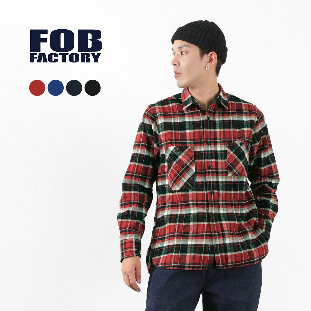 FOB FACTORY / F3481 Heavy Flannel Work Shirt