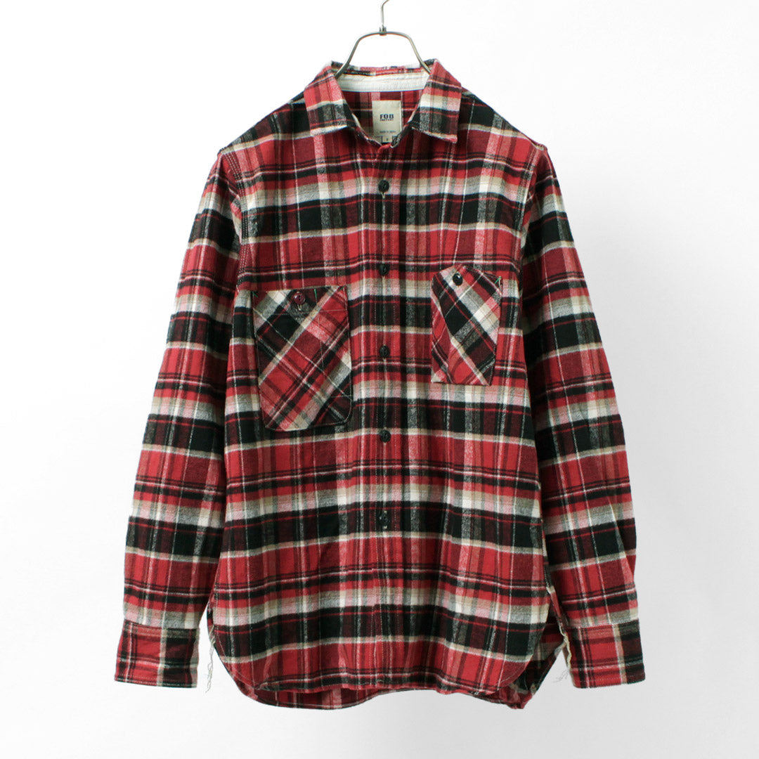 FOB FACTORY / F3481 Heavy Flannel Work Shirt